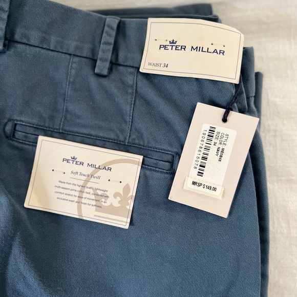 Peter Millar Men’s Soft Touch Twill Pant - Picture 3 of 8